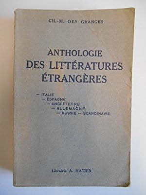 Bild des Verkufers fr Anthologie des littratures trangres / Des Granges zum Verkauf von JLG_livres anciens et modernes