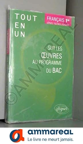 Bild des Verkufers fr Franais, Premire. Sries technologiques. Tout-en-un sur les oeuvres au programme du bac. zum Verkauf von Ammareal