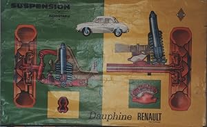 "DAUPHINE RENAULT" Tableau d'atelier original 1956 / Format: 100x64cm / Imp. Paul DUPONT Clichy