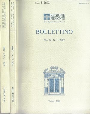 Imagen del vendedor de Bollettino del Museo Regionale di Scienze Naturali Vol. 27 N. 1, 2 2009 a la venta por Biblioteca di Babele