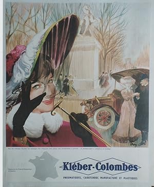 Imagen del vendedor de KLBER-COLOMBES (1910)"Affiche originale entoile / Offset annes 60 illustre par TROY a la venta por Mad-Museum