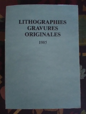 Bild des Verkufers fr Lithographies - Gravures - Originales 1985 zum Verkauf von Structure, Verses, Agency  Books