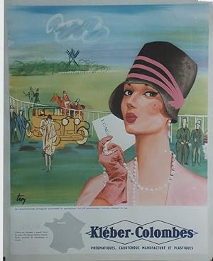 "KLÉBER-COLOMBES (1928)"Affiche originale entoilée / Offset années 60 illustrée par TROY