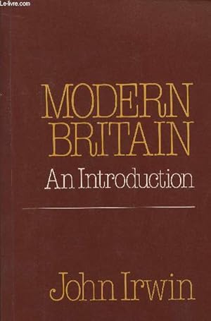 Seller image for Modern Britain- An introduction for sale by Le-Livre