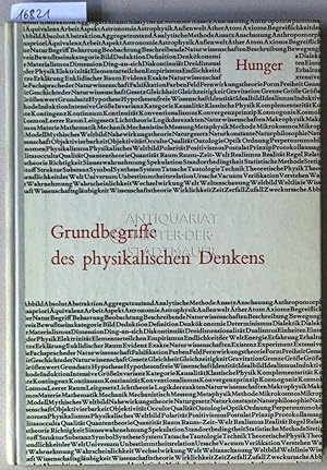 Seller image for Grundbegriffe des physikalischen Denkens. for sale by Antiquariat hinter der Stadtmauer