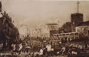 Romford 1830 Essex Victorian Market Real Photo Postcard