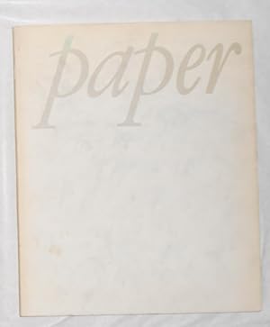 Seller image for Paper - An Exhibition of Works by Degas Renoir Pissarro Van Gogh Vuillard Cezanne Valtat Redon Leger Matisse Moore Bonnard Giacometti Dubuffet Picasso Balthaus. (Thomas Gibson, London 4 June - 12 July 1985) for sale by David Bunnett Books