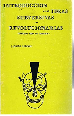 Bild des Verkufers fr Intoduccin a Las Ideas subersivas- Revolucionarias zum Verkauf von lisarama