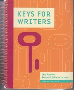 Seller image for Keys for Writers; Seventh Edition for sale by Robinson Street Books, IOBA