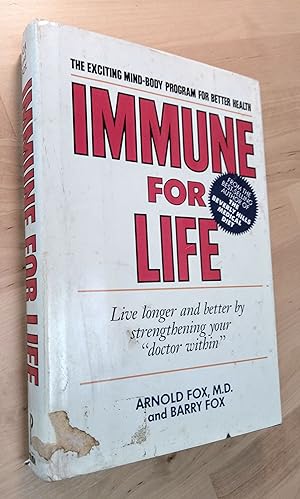 Bild des Verkufers fr Immune for Life. Live Longer and Better by Strengthening Your "Doctor Within" zum Verkauf von Llibres Bombeta