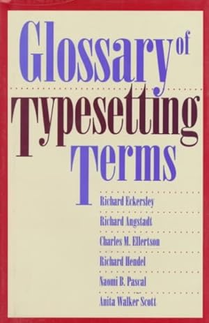 Image du vendeur pour Glossary of Typesetting Terms mis en vente par GreatBookPrices