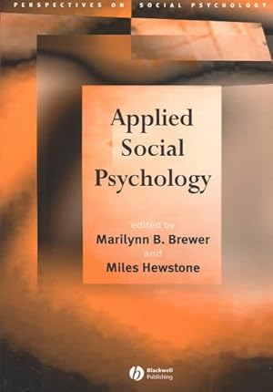 Bild des Verkufers fr Applied Social Psychology zum Verkauf von GreatBookPrices