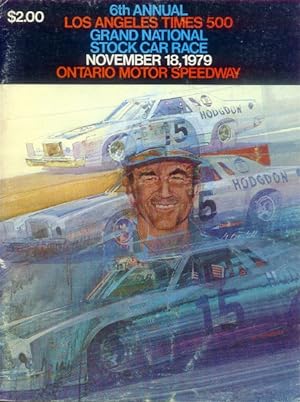 Program: 6th Annual Los Angeles Times 500 Grand National Stock Car Race: November 18, 1979, Ontar...