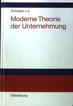 Bild des Verkufers fr Moderne Theorie der Unternehmung. zum Verkauf von books4less (Versandantiquariat Petra Gros GmbH & Co. KG)