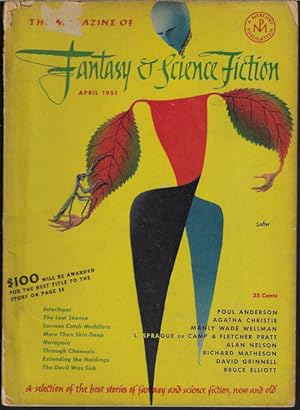 Imagen del vendedor de The Magazine of FANTASY AND SCIENCE FICTION (F&SF): April. Apr. 1951 a la venta por Books from the Crypt