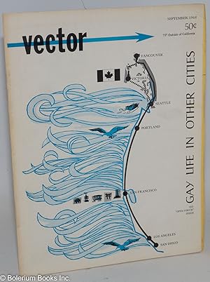 Immagine del venditore per Vector: a voice for the homophile community; vol. 4, #9, September 1968: gay life in other cities venduto da Bolerium Books Inc.