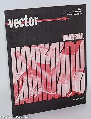 Immagine del venditore per Vector: a voice for the homophile community; vol. 4, #3, February 1968: Homosexual homicide venduto da Bolerium Books Inc.