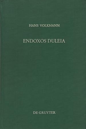 Bild des Verkufers fr Endoxos Duleia: Kleine Schriften zur Alten Geschichte. Herausgegeben zum 75. Geburtstag des Verfassers von Heinz Bellen. zum Verkauf von Fundus-Online GbR Borkert Schwarz Zerfa