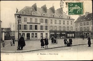 Ansichtskarte / Postkarte Meulan en Yvelines, Place Geney