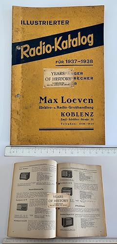 Original Illustrierter Radio-Katalog für 1937/38. Empfänger, Lautsprecher, Zubehör. Max Loeven, E...