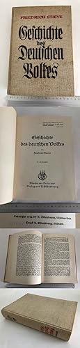 Geschichte des deutschen Volkes. 10 Karten Skizzen im Text 1934
