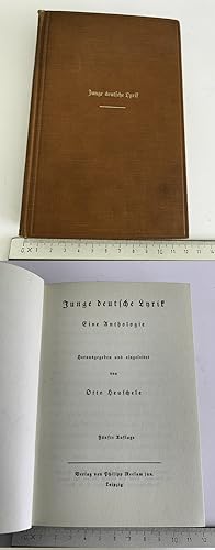 Junge deutsche Lyrik. Eine Anthologie. 5. Auflage. Leipzig: Ph. Reclam jun., 1928. 244 Seiten Heu...