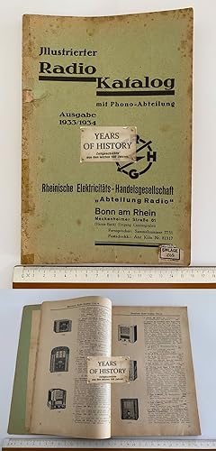 Original Illustrierter Radio-Katalog Rheinische Electricitäts Handelsgesellschaft Abteilung Radio...