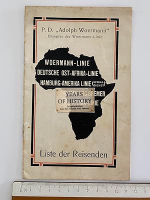 Adolph Woermann Liste der Reisenden 14. Juni 1927 von Hamburg Rotterdam Southampton und Kanarisch...
