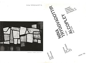 Seller image for Nina Tryggvadottir (1913-1968) - set of 2 announcements for sale by The land of Nod - art & books