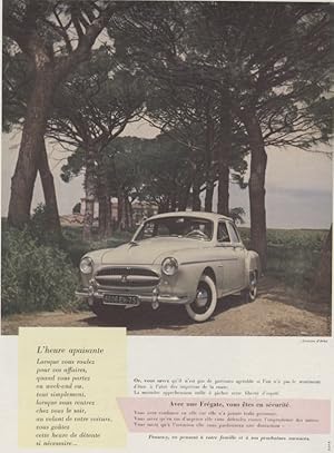 "FRÉGATE RENAULT" Annonce originale entoilée années 50 (Environs d'ARLES)