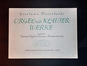 Seller image for Musica Spartiti - G. Frescobaldi - Orgel und klavierwerke - Band III - 1949 c.a for sale by Chartaland