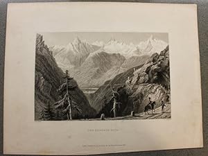 Immagine del venditore per Stampa incisione bulino - Bartlett e Benjamin - Le Alpi Bernesi - 1834 venduto da Chartaland