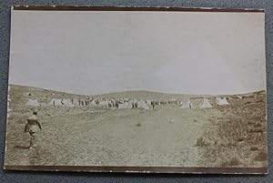 Immagine del venditore per Foto cartolina d'epoca Guerra Italo Turca Villaggio militare 1911 venduto da Chartaland
