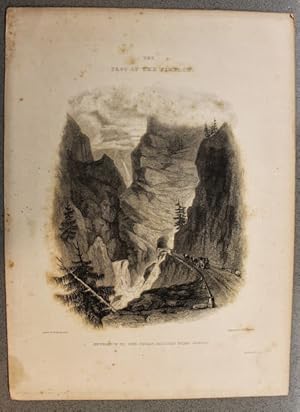 Immagine del venditore per Stampa incisione - Brockedon Finden - Entrata galleria Gondo Passo Sempione 1830 venduto da Chartaland