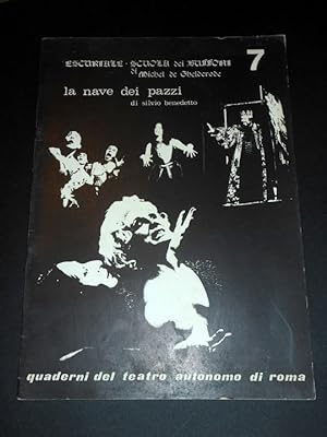 Immagine del venditore per Teatro Avanguardia Sperimentale Roma - La nave dei pazzi - 1^ ed. 1977 - RARO venduto da Chartaland