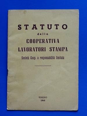 Immagine del venditore per Statuto della Cooperativa Lavoratori Stampa - Torino - 1946 venduto da Chartaland