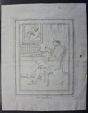 Immagine del venditore per Stampa incisione ritratto Johann Caspar Lavater letterato svizzero 1790 venduto da Chartaland