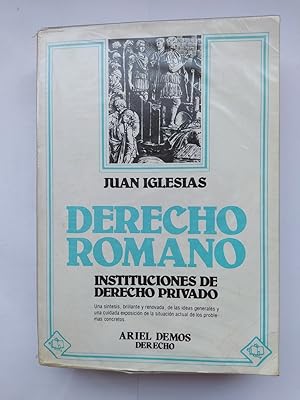 Imagen del vendedor de Derecho romano. Instituciones de derecho privado. a la venta por TraperaDeKlaus