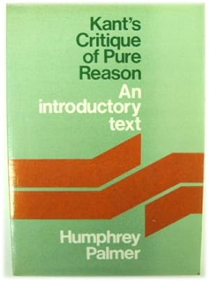 Bild des Verkufers fr Kant's Critique of Pure Reason: An Introductory Text zum Verkauf von PsychoBabel & Skoob Books