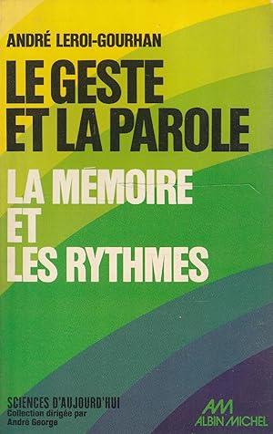 Imagen del vendedor de La geste et la parole. La m  moire et les rythmes a la venta por Messinissa libri