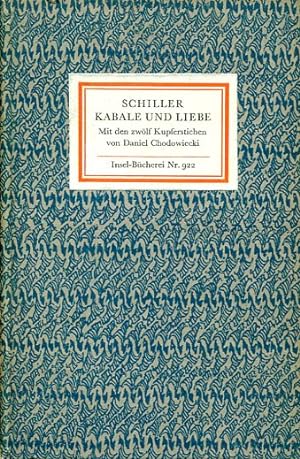 Imagen del vendedor de Kabale und Liebe. Ein brgerliches Trauerspiel (IB 922). Nachwort von Siegfried Seidel. a la venta por Antiquariat & Buchhandlung Rose
