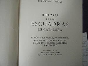 Imagen del vendedor de HISTORIA DE LAS ESCUADRAS DE CATALUA a la venta por TAHOE