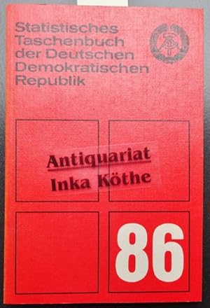 Statistisches Taschenbuch der Deutschen Demokratischen Republik - 86 - herausgegeben von der Staa...
