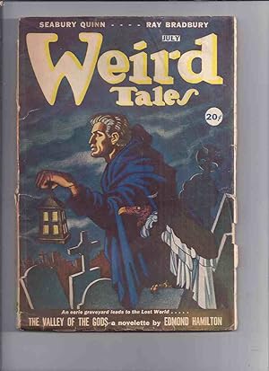 Seller image for Canadian issue Weird Tales Pulp ( Magazine ) July 1946 ( Valley of the Gods; Three in Chains; Midnight; Man in Purple; Rain Rain go Away; Smiling People; Dweller in Darkness; Silver Highway)( Canada ) for sale by Leonard Shoup
