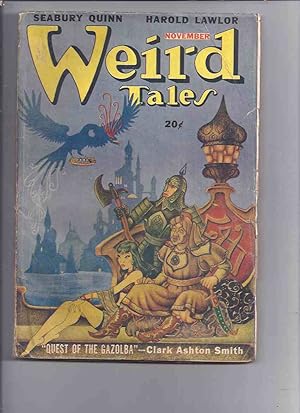 Bild des Verkufers fr Canadian issue Weird Tales Pulp ( Magazine ) November 1947 (Quest of the Gazolba; Mrs Pellington's Assists; Damp Man Returns; House of Cards; Occupant of the Crypt; Pale Criminal; Girdle of Venus; The Others Said; The Stranger )( Canada ) zum Verkauf von Leonard Shoup