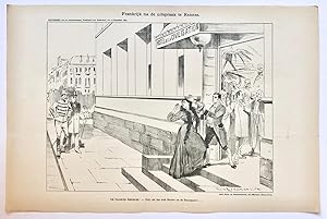 [Original lithograph/lithografie by Johan Braakensiek] Frankrijk na de uitspraak te Rennes, 17 Se...
