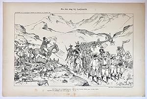 [Original lithograph/lithografie by Johan Braakensiek] Na den slag bij Ladysmith, 5 November 1899...