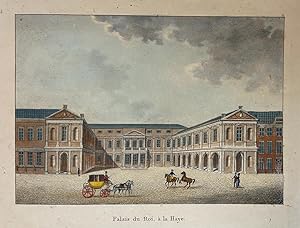 [Coloured Lithography, gekleurde lithografie, The Hague] Palais du Roy à La Haye (Paleis Noordein...
