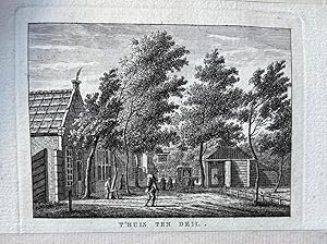 [Original etching and engraving/Antique print/prent/ets en gravure] T' HUIS TEN DEIL., Wassenaar,...