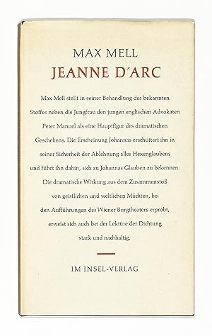 Imagen del vendedor de Jeanne d'Arc. Ein Schauspiel. a la venta por Eberhard Kstler Autographen&Bcher oHG